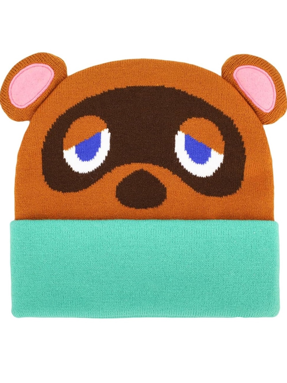 NWT Animal Crossing Tom Nook “Big Face” Knit Beanie/Toque